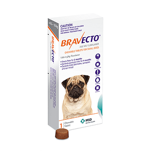 Bravecto Dog 4.5-10kg Orange