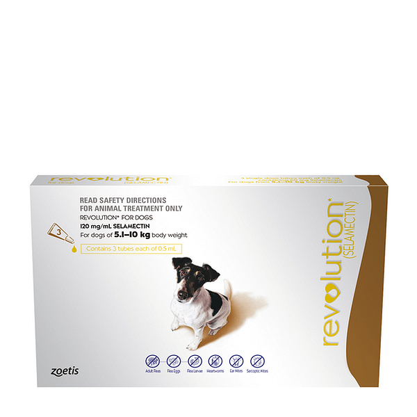 Revolution Dog 5-10KG + Canex Intestinal Wormer