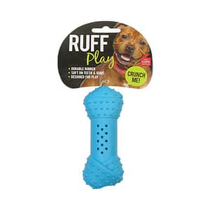 Ruff Play Crunchy Knot Bone - Blue