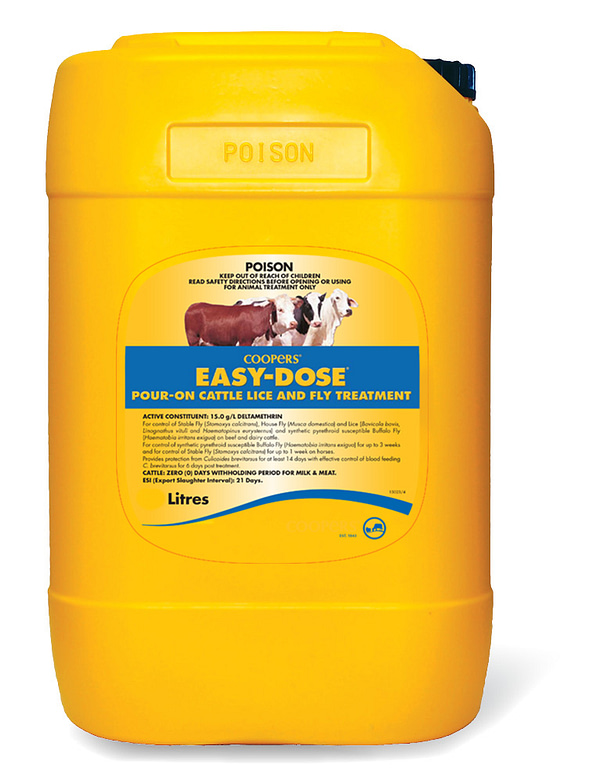 Coopers Easy Dose 20L Pour-on Lice Fly Treatment